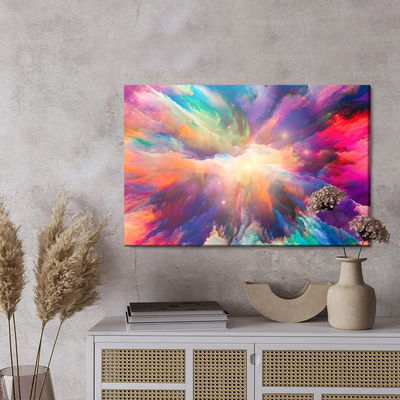 Ljuddämpande tavla - An abstract explosion