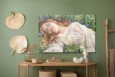 Ljuddämpande tavla - a red-haired beauty