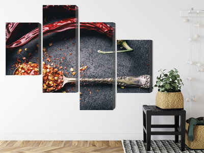 Ljuddämpande tavla - Dried chili peppers