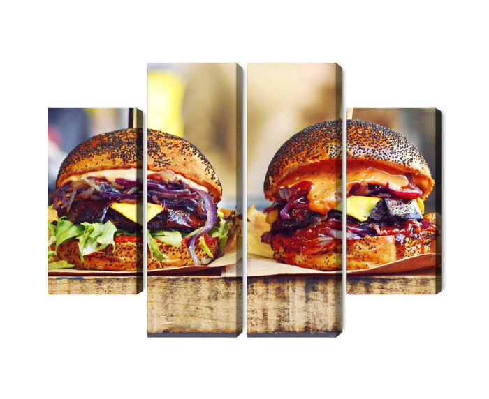 Ljuddämpande tavla - Vegan burgers