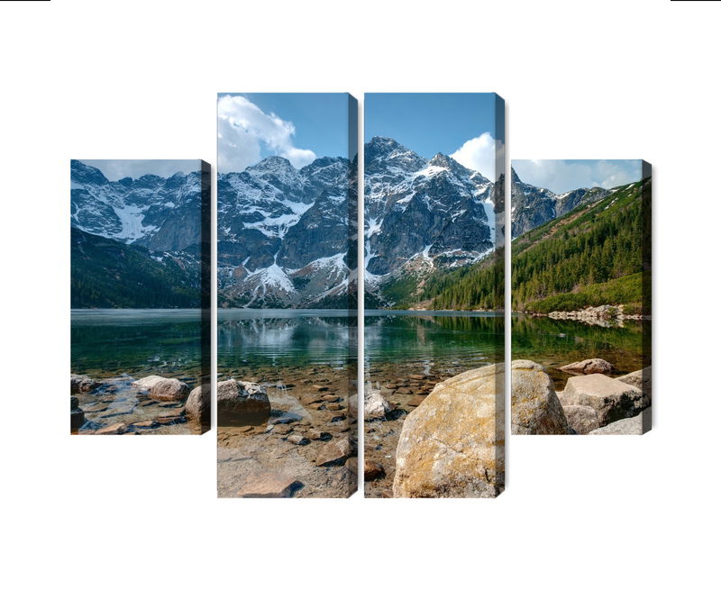 Ljuddämpande tavla - Morskie oko in the tatras 3d