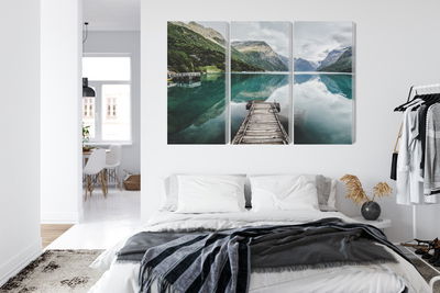 Ljuddämpande tavla - View of the lovatnet lake