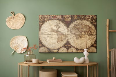 Ljuddämpande tavla - Old world map