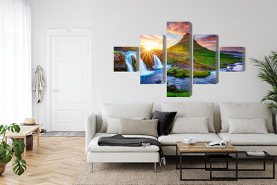 Ljuddämpande tavla - View of the kirkjufellsfoss