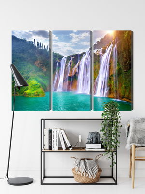 Ljuddämpande tavla - The waterfall in luoping