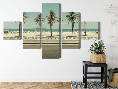 Ljuddämpande tavla - Palm trees on the ipanema