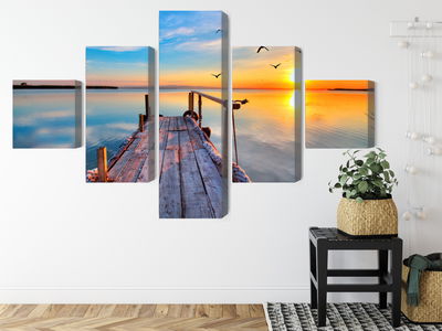 Ljuddämpande tavla - West by the lake