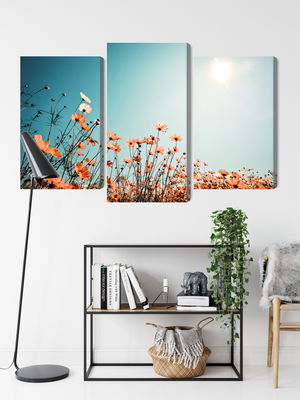 Ljuddämpande tavla - Field flowers in the sun