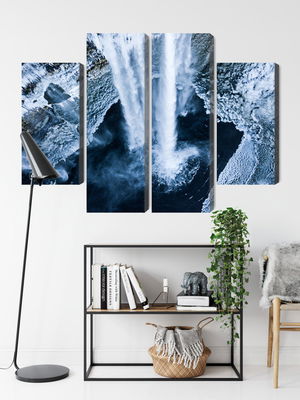 Ljuddämpande tavla - Winter waterfall