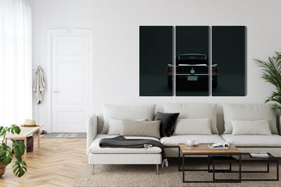 Ljuddämpande tavla - Vintage black muscle car