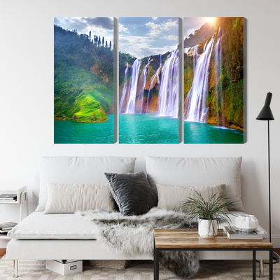 Ljuddämpande tavla - The waterfall in luoping