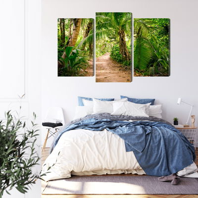 Ljuddämpande tavla - Path in a tropical 3d forest