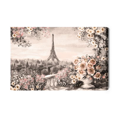 Ljuddämpande tavla - A flowery terrace