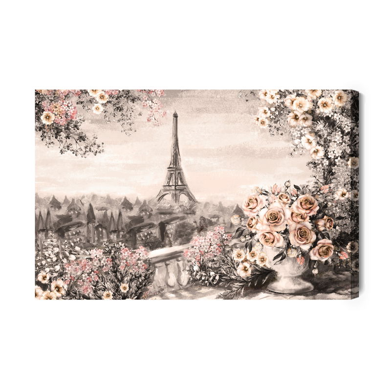 Ljuddämpande tavla - A flowery terrace