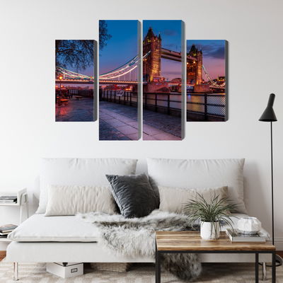 Ljuddämpande tavla - Tower bridge in London