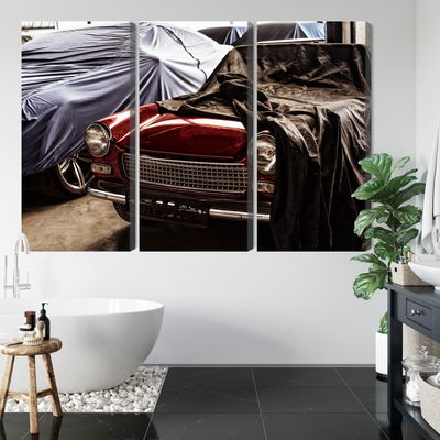 Ljuddämpande tavla - Italian retro car covered