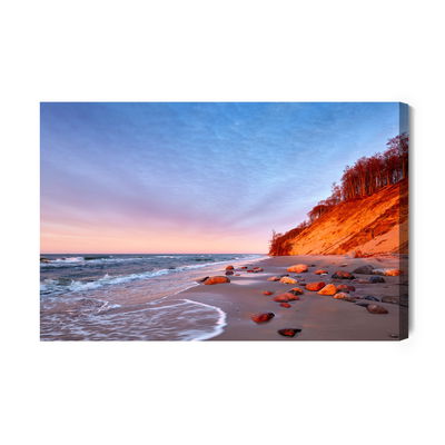 Ljuddämpande tavla - Cliffs on the polish beach