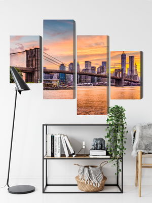 Ljuddämpande tavla - New York city panoramic