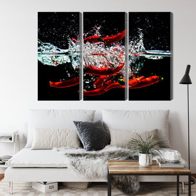 Ljuddämpande tavla - Chili in water