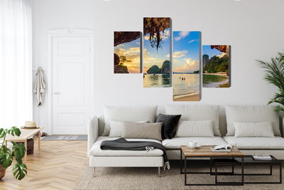 Ljuddämpande tavla - Sunset on a beach in thailand