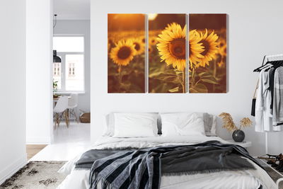 Ljuddämpande tavla - A field of sunflowers