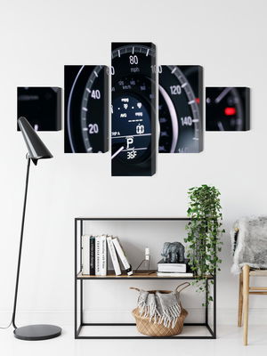 Ljuddämpande tavla - Modern car speedometer