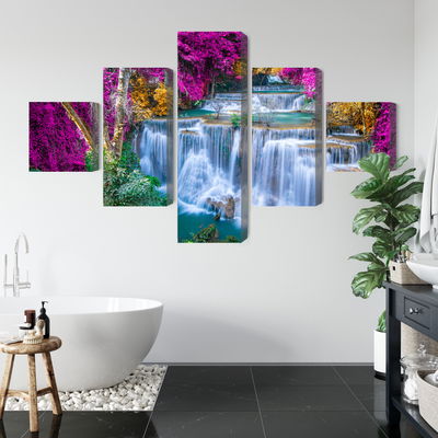 Ljuddämpande tavla - A waterfall in the fall