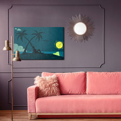 Ljuddämpande tavla - A man on a desert island