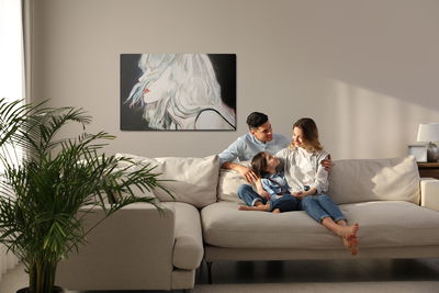 Ljuddämpande tavla - Modern female portrait