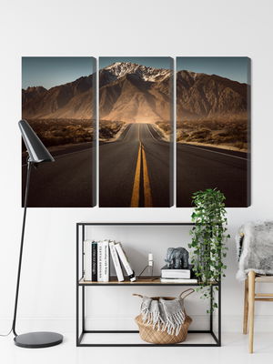 Ljuddämpande tavla - Road to the mountains 3d