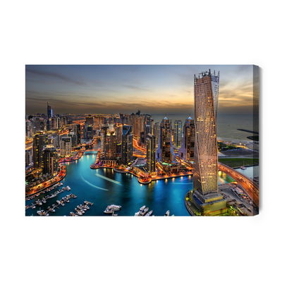 Ljuddämpande tavla - Dubai skyline