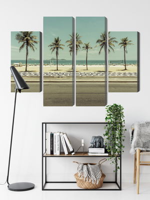 Ljuddämpande tavla - Palm trees on the ipanema