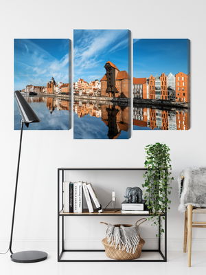 Ljuddämpande tavla - Panorama of gdansk
