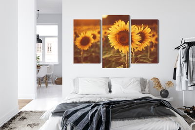 Ljuddämpande tavla - A field of sunflowers