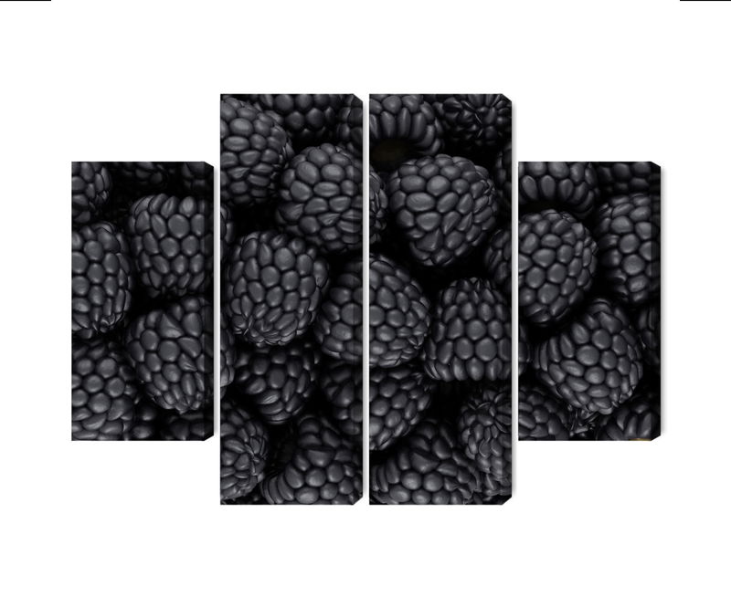 Ljuddämpande tavla - Blackberries on a macro scale