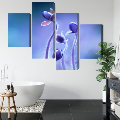 Ljuddämpande tavla - Delicate flowers on a macro