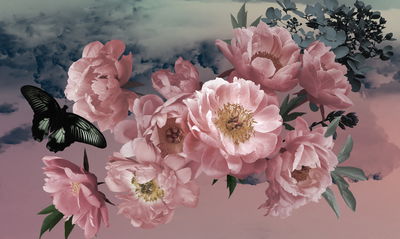 Ljuddämpande tavla - Bouquet of flowers