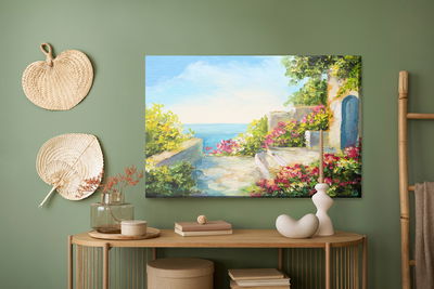 Ljuddämpande tavla - House by the sea