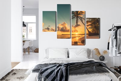 Ljuddämpande tavla - Sunset on the dominican beach
