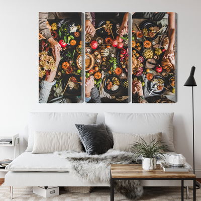 Ljuddämpande tavla - The table was set abundantly