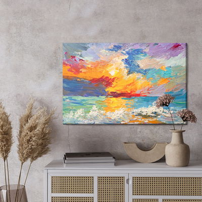 Ljuddämpande tavla - Sea in an abstract style