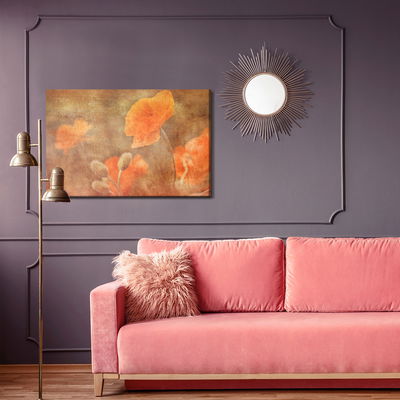 Ljuddämpande tavla - Poppies in vintage style