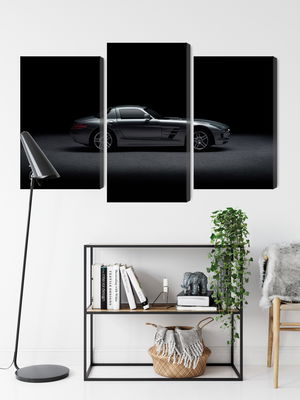 Ljuddämpande tavla - Sports car on a dark