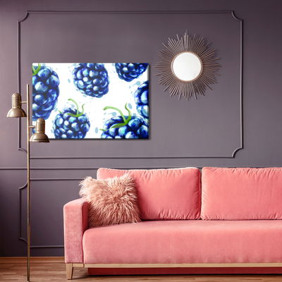 Ljuddämpande tavla - Painted blackberries