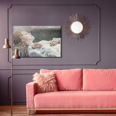 Ljuddämpande tavla - Sleeping young woman