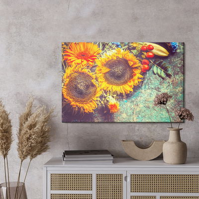 Ljuddämpande tavla - Autumn floral composition