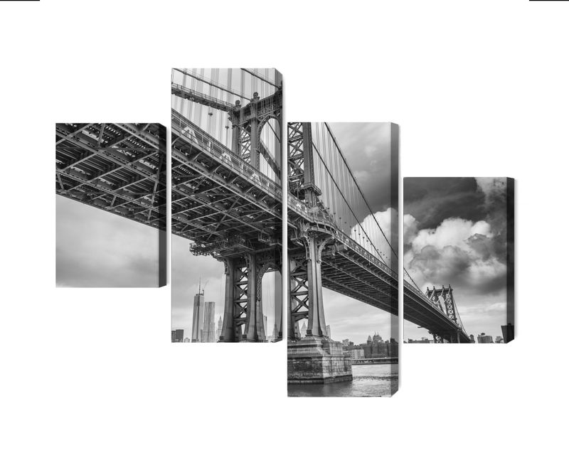 Ljuddämpande tavla - Manhattan bridge in New York