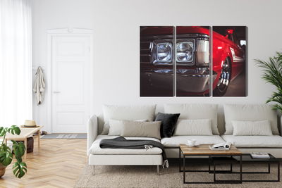 Ljuddämpande tavla - Headlight on an old car