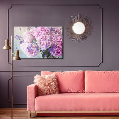 Ljuddämpande tavla - Peonies in a vase