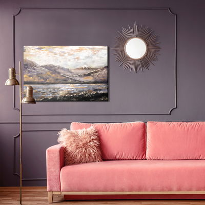 Ljuddämpande tavla - Abstract mountain landscape